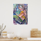 Sea Horse Hugs Poster (Küche)