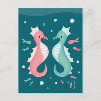 "Sea Horse Maui" Postkarte