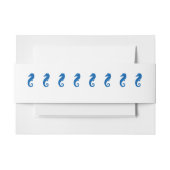 ‚Sea Horse Serenity‘ Bänder (horizontal) Einladungsbanderole (Vorderseite Beispiel)