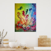 Sea Horse Symphany Poster (Küche)