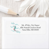 Sea Horse Thema Rücksendeadressen-Aufkleber Sticke (Insitu)