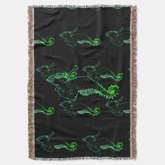 Sea Horse Vector Art Throw Blanket Decke (Vorderseite Vertikal)