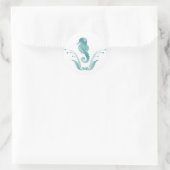 Sea Horse Wedding Umschlag Aufkleber (Tasche)