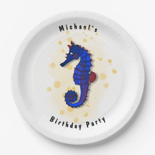 Sea HorseParty Pappteller (Vorderseite)