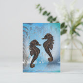 Sea Horses Postkarte (Stehend Vorderseite)