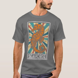 Sea Horses Schwimmbad Abzeichen Aquarium Freund T-Shirt