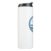 Sea Island Beach Georgia Palm Tree Birds Thermosbecher (Nach links gedreht)