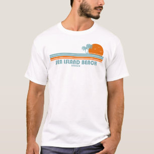 Sea Island Beach Georgia Sonnenpalmen T-Shirt