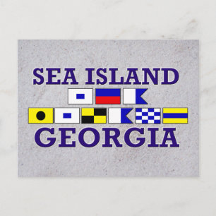 Sea Island - Sandy Postcard Postkarte