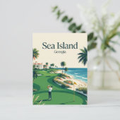 Sea Island USA Postkarte (Stehend Vorderseite)