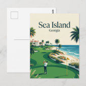 Sea Island USA Postkarte (Vorne/Hinten)
