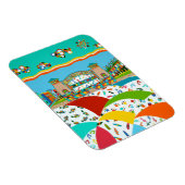 Sea Isle Band Muschel 3 x 4 Flexible Magnet (Rechte Seite)