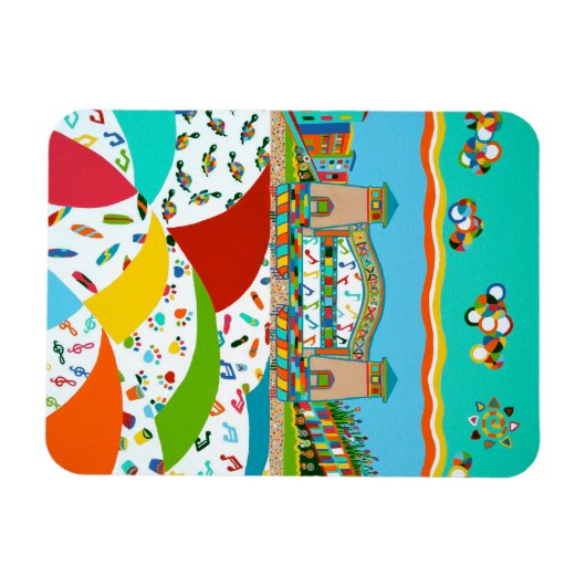 Sea Isle Band Muschel 3 x 4 Flexible Magnet (Horizontal)