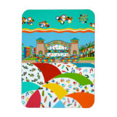 Sea Isle Band Muschel 3 x 4 Flexible Magnet (Vertikal)