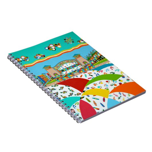 Sea Isle Band Shell Spiral Notebook Notizblock (Rechte Seite)