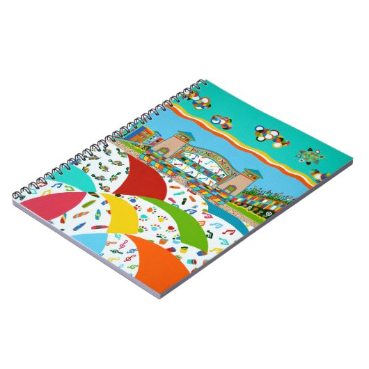 Sea Isle Band Shell Spiral Notebook Notizblock (Linke Seite)