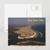 Sea Isle City Aerial Postkarte (Vorne/Hinten)