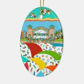 Sea Isle City Band Muschel Keramik Ornament (Links)