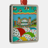 Sea Isle City Band Muschel Silbernes Ornament (Rechts)