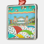 Sea Isle City Band Muschel Silbernes Ornament (Links)