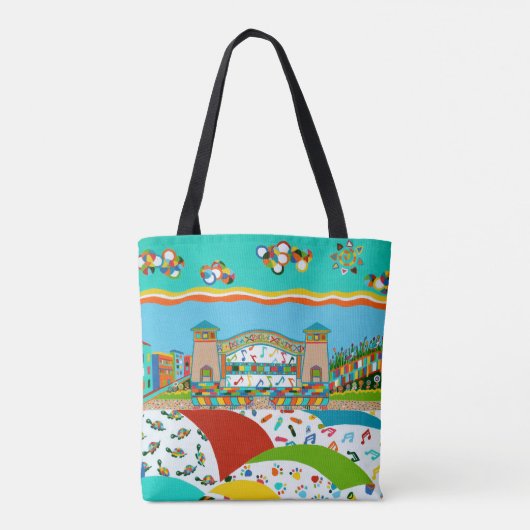 Sea Isle City Band Muschel Tote Tasche (Rückseite)