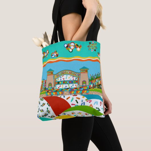 Sea Isle City Band Muschel Tote Tasche (Von Nahem)