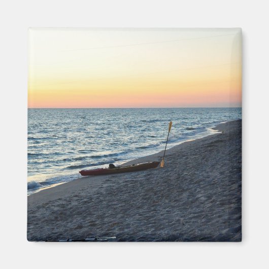 Sea Kayak am Strand Sand Captiva Island Magnet (Vorne)