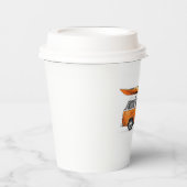 Sea Kayak auf Orange Van Pappbecher (Vorderseite)