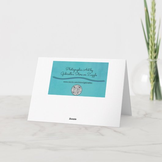 Sea Lavendel Blume Florentiner Art Karte (Rückseite)