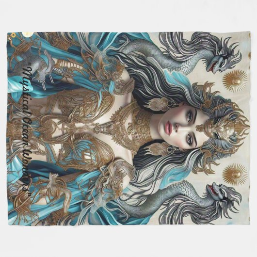 "Sea Legend Stories" Fleecedecke (Vorderseite (Horizontal))