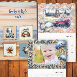 Sea Life 6-Monate Kinder-Fotokalender Kalender