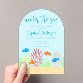 Sea Life Baby Dusche Acryleinladungen (Insitu (Handheld))