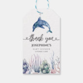 Sea Life Baby Dusche Gefallen Geschenkanhänger (Rückseite)