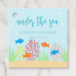 Sea Life Baby Dusche Geschenkanhänger