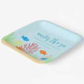 Sea Life Baby Dusche Pappteller (Gewinkelt)