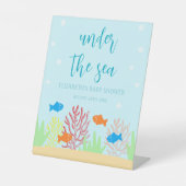 Sea Life Baby Dusche Sockelschild (Vorderseite)