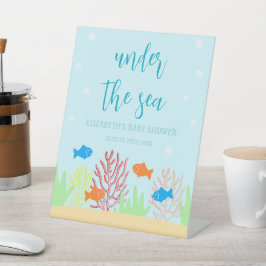 Sea Life Baby Dusche Sockelschild