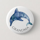 Sea Life Baby Showknopf Oma Button (Vorderseite)
