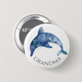 Sea Life Baby Showknopf Oma Button (Vorne & Hinten)