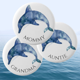 Sea Life Baby Showknopf Oma Button