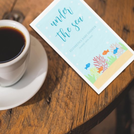 Sea Life Babydusche Napkins Serviette