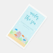 Sea Life Babydusche Napkins Serviette (Ecke)