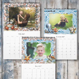 Sea Life Baby's erstes Jahr Foto-Kalender nach Maß Kalender