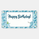 Sea Life Birthday Banner mit Raum für individuelle (Horizontal)