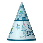 Sea Life Birthday Party Hats Partyhütchen (Links)