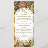 Sea Life Coral Reef Wedding Menu (Vorderseite)