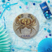 Sea Life Crab auf Blue and Cream Pappteller (Party)