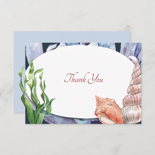 Sea Life Danke Karte (Vorne/Hinten)