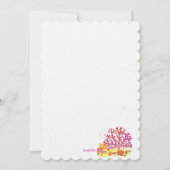 Sea Life - Einladung zum Geburtstag (Rückseite)