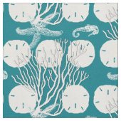 Sea Life Fabric Sand Dollars Kornmuster Stoff (Nahaufnahme)